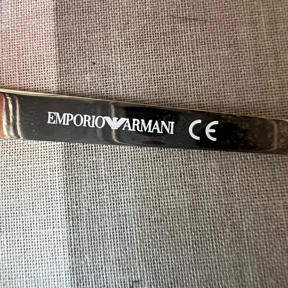 Emporio Armani Gold Aviator Sunglasses main image 4